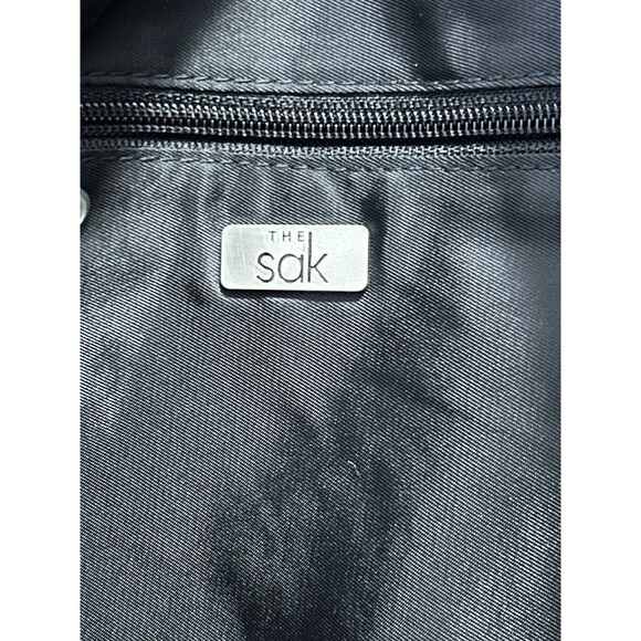 The Sak Large Shoulder Crochet Bag Double Straps NWOT Black - Picture 5 of 5